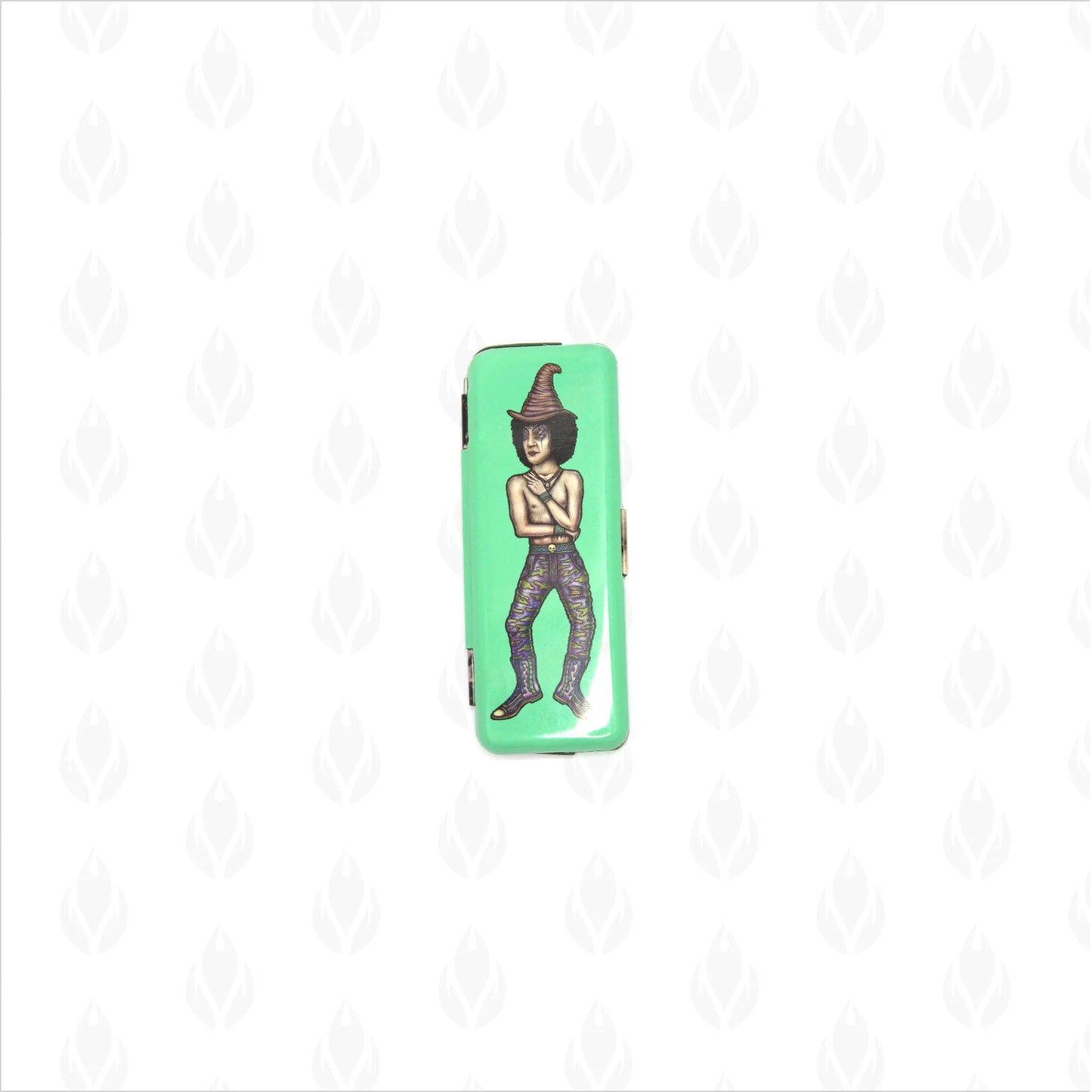 Porta sábanas de Lion Rolling Circus en color verde con diseño de personaje para papeles de forjar tamaño 1/4